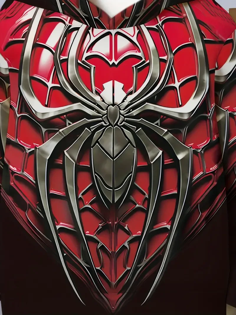 Boys' 3D Geometric Print Hoodie & Sweatpants Set - Cozy, Stretchy Polyester Blend for Fall/Winter - Machine Washable, Perfect for Outdoor