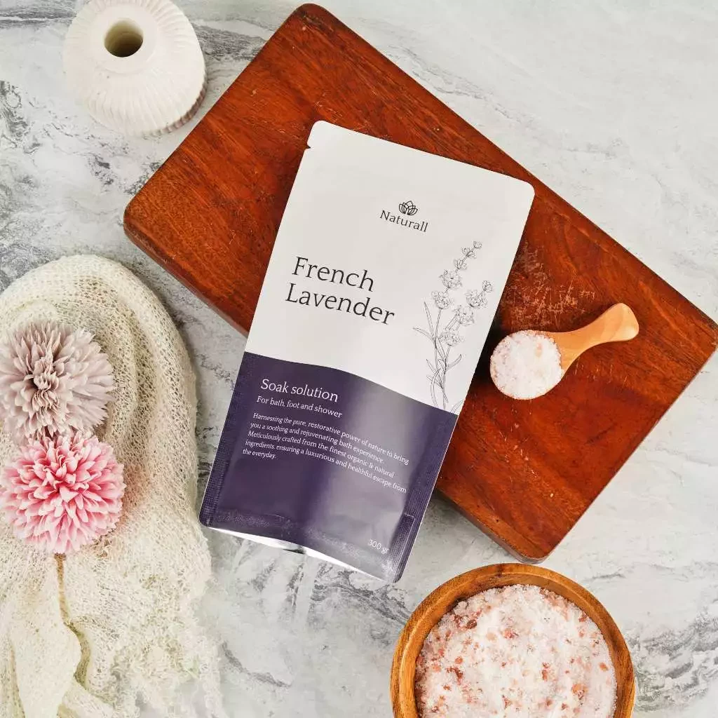 Naturall Bath Salt - French Lavender - Bath Salt & Foot Soak 300gr