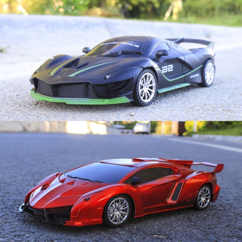 1:18 RC Sports Car - LED Light, 2.4G Remote Control High-Speed Drift Car