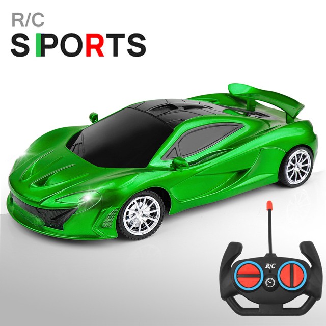 1:18 RC Sports Car - LED Light, 2.4G Remote Control High-Speed Drift Car