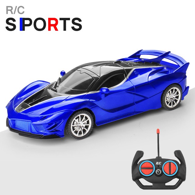 1:18 RC Sports Car - LED Light, 2.4G Remote Control High-Speed Drift Car