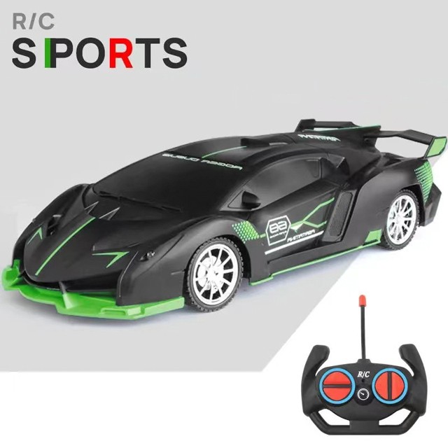 1:18 RC Sports Car - LED Light, 2.4G Remote Control High-Speed Drift Car