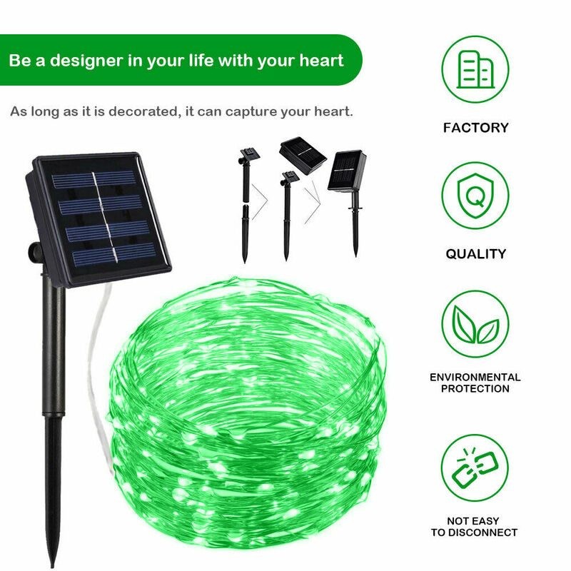 Solar String Lights 200LED Outdoor Garden Lights