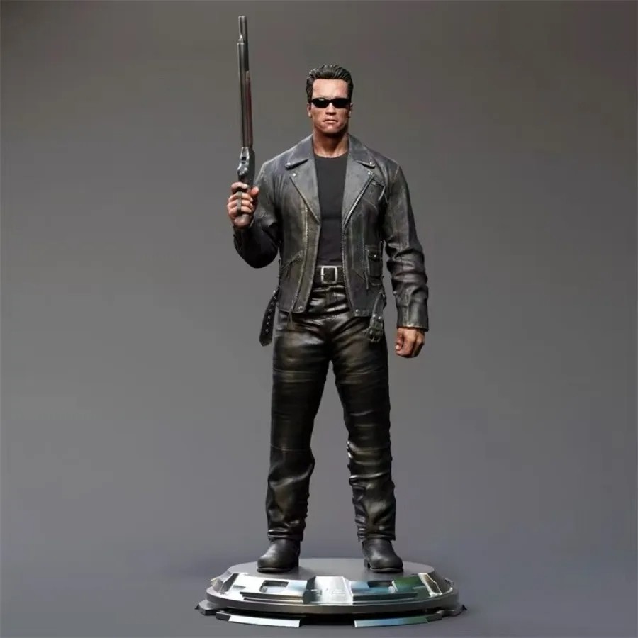 Cool Tough Guy with Three Heads 1/24 Scale 75mm Resin Figure