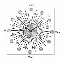 Wall Clock Metal Art