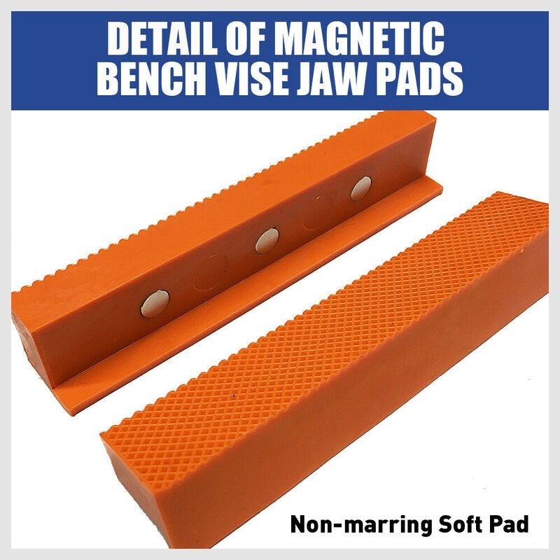 HORUSDY 2pcs Universal Vice Jaw Magnetic Reversible Pads
