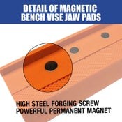 HORUSDY 2pcs Universal Vice Jaw Magnetic Reversible Pads