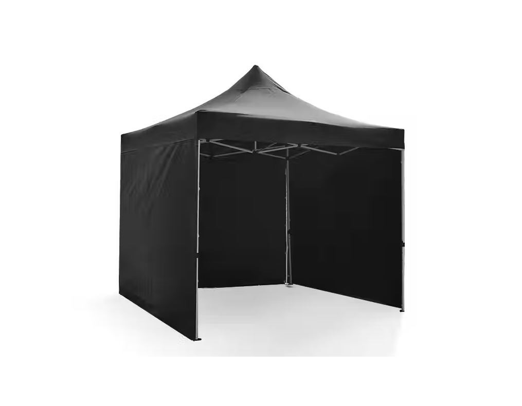Gazebo BLACK with 3 side walls