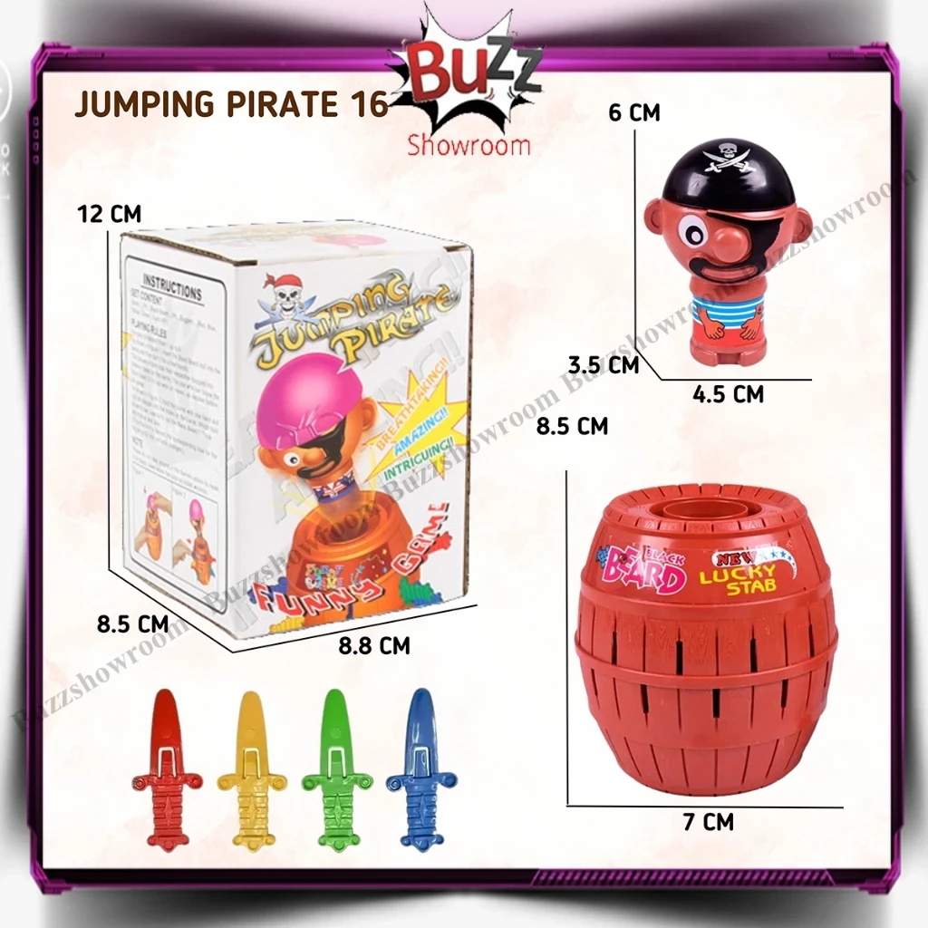 Pirate Roulette Game 24 & 16 Swords Barrel Games Running Man Games Big Mini