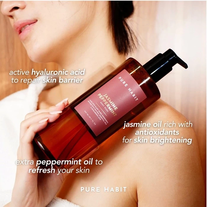 PUREHABIT Jasmine Peppermint Natural Body Wash