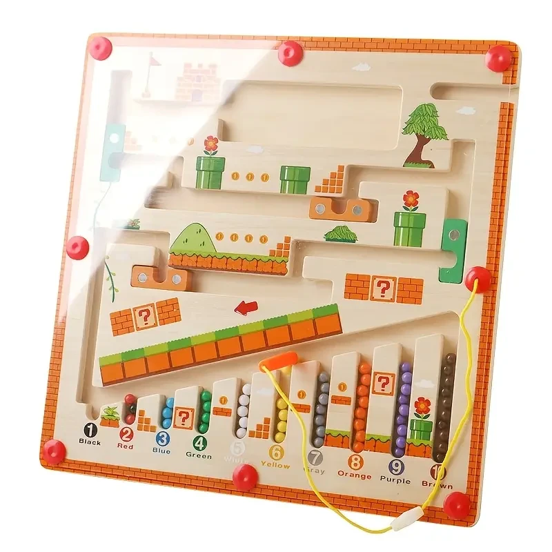 Magnetic Color And Number Mazes