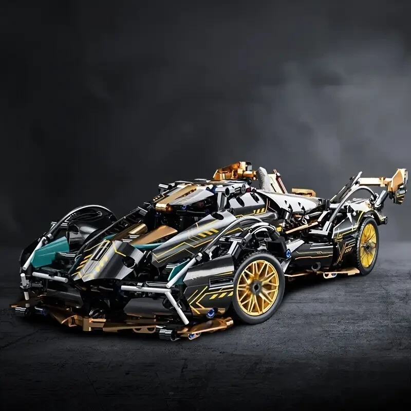 1330pcs Limited Edition Super Sports Car Model Building Blocks Set, ABS Plastic Stackable Interlocking Bricks Toy, Ideal Birthday and Christmas Gift