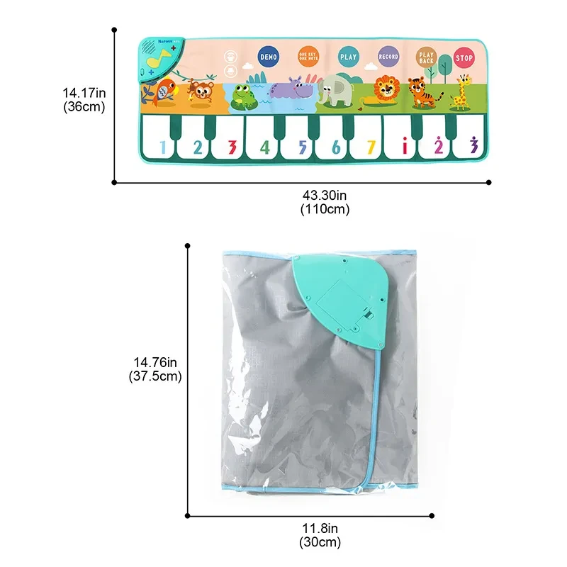 Children's Multifunctional Fun Animal Music Game Carpet