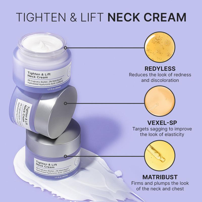 Neck Lift Cream - Lightens Fine Lines, Brightens, Firms, and Nourishes