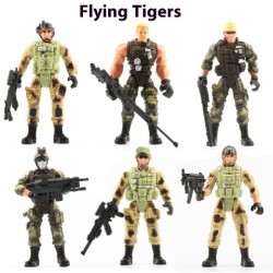 Military Soldier Model Movable Joint Elite Anti-terrorism Special Forces 10cm