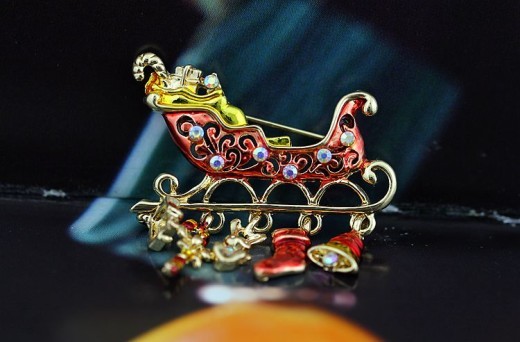 Christmas Pin Christmas Gift Corsage