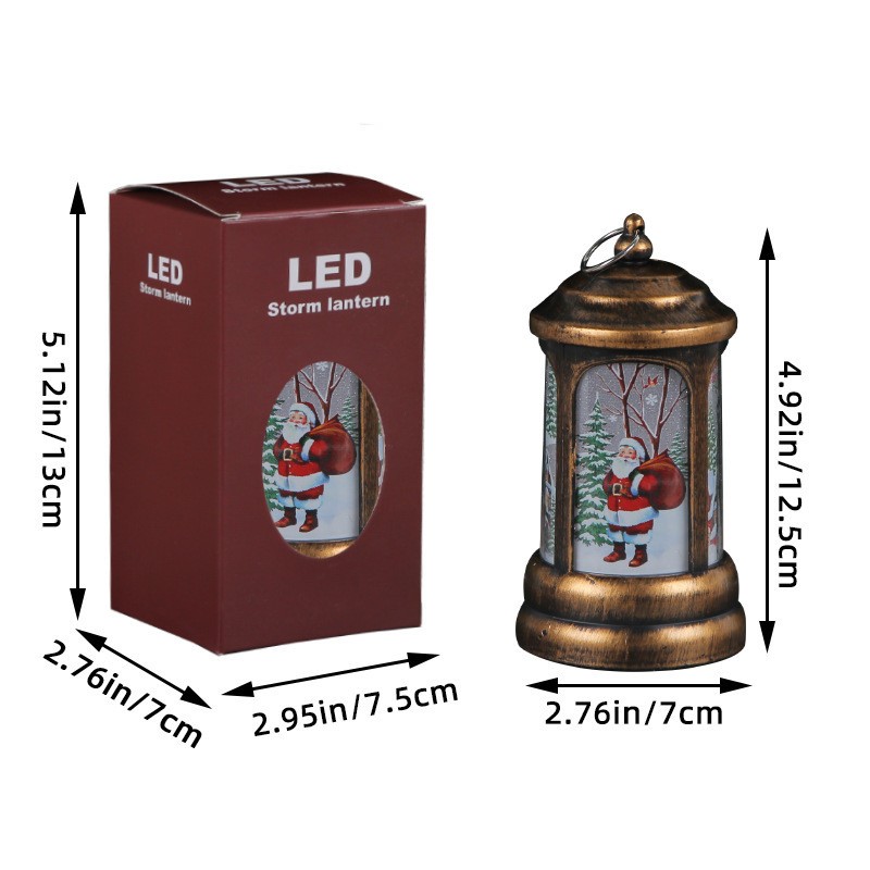 Christmas Portable Small Oil Lamp Decorations Gift