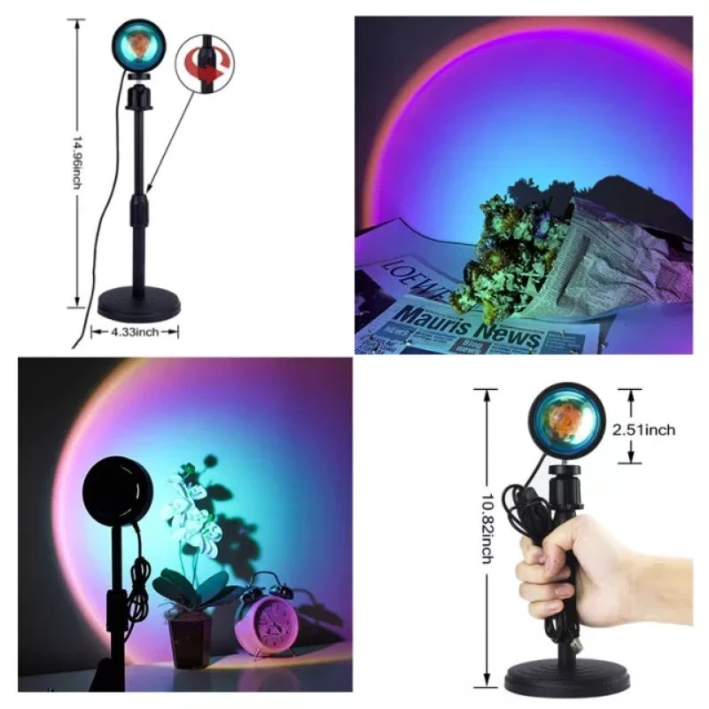 Sunset Projector Lamp LED RGB87 Remote Control 16 Colors