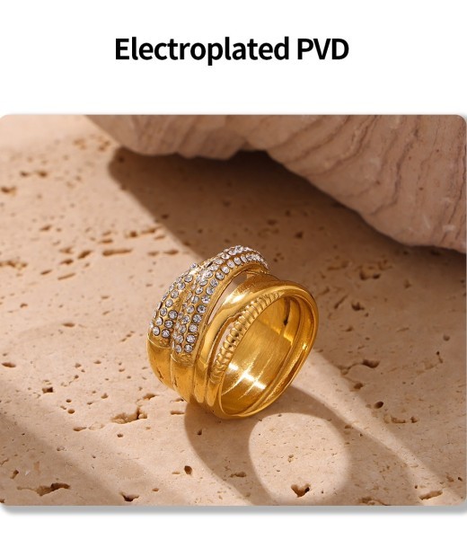 Natural Hair Crystal 925 Silver Ring