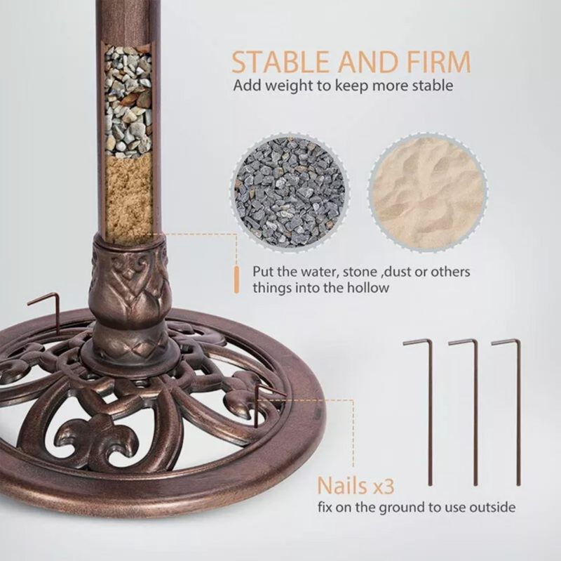 Bird baths Antique Style Decoration Standing