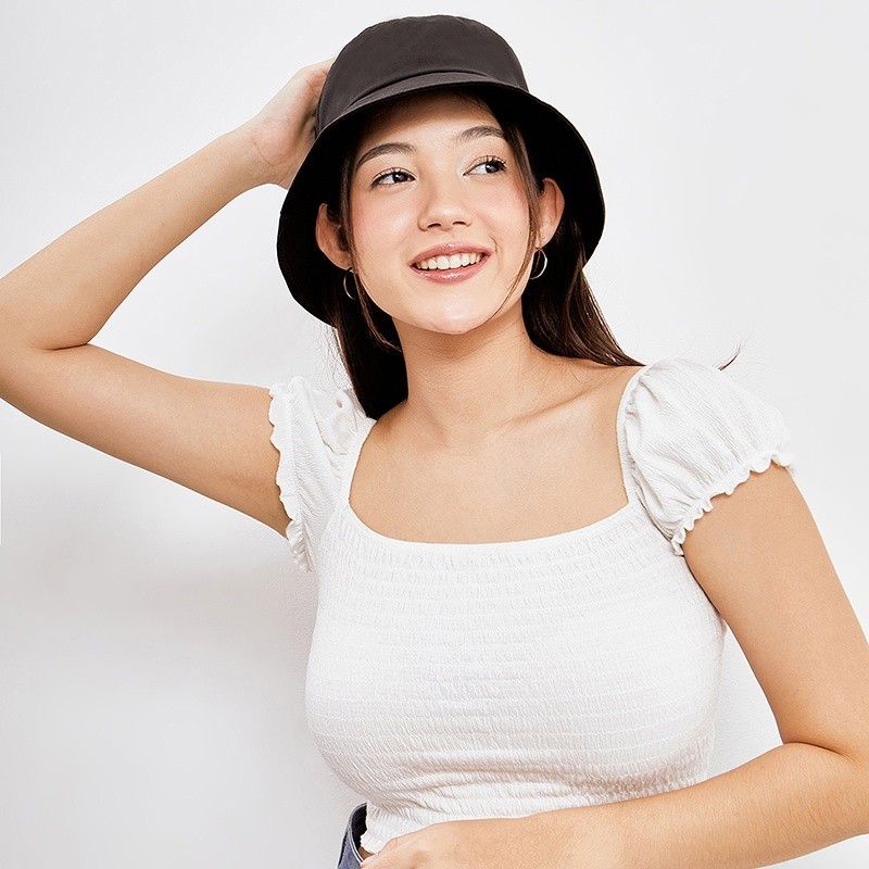 OHSOME - Ohgo! Topi Bucket Hat Fashion Korean Style One Day Fisherman's Hat/cap/bucket hat