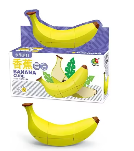 [Fanxin Fruit Cube Series] Banana Lemon Peach Apple Orange Irregular 3x3x3 Childrens Preschool