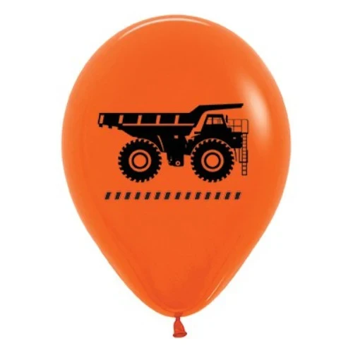 30cm Construction Trucks Orange Fashion - Pack of 6