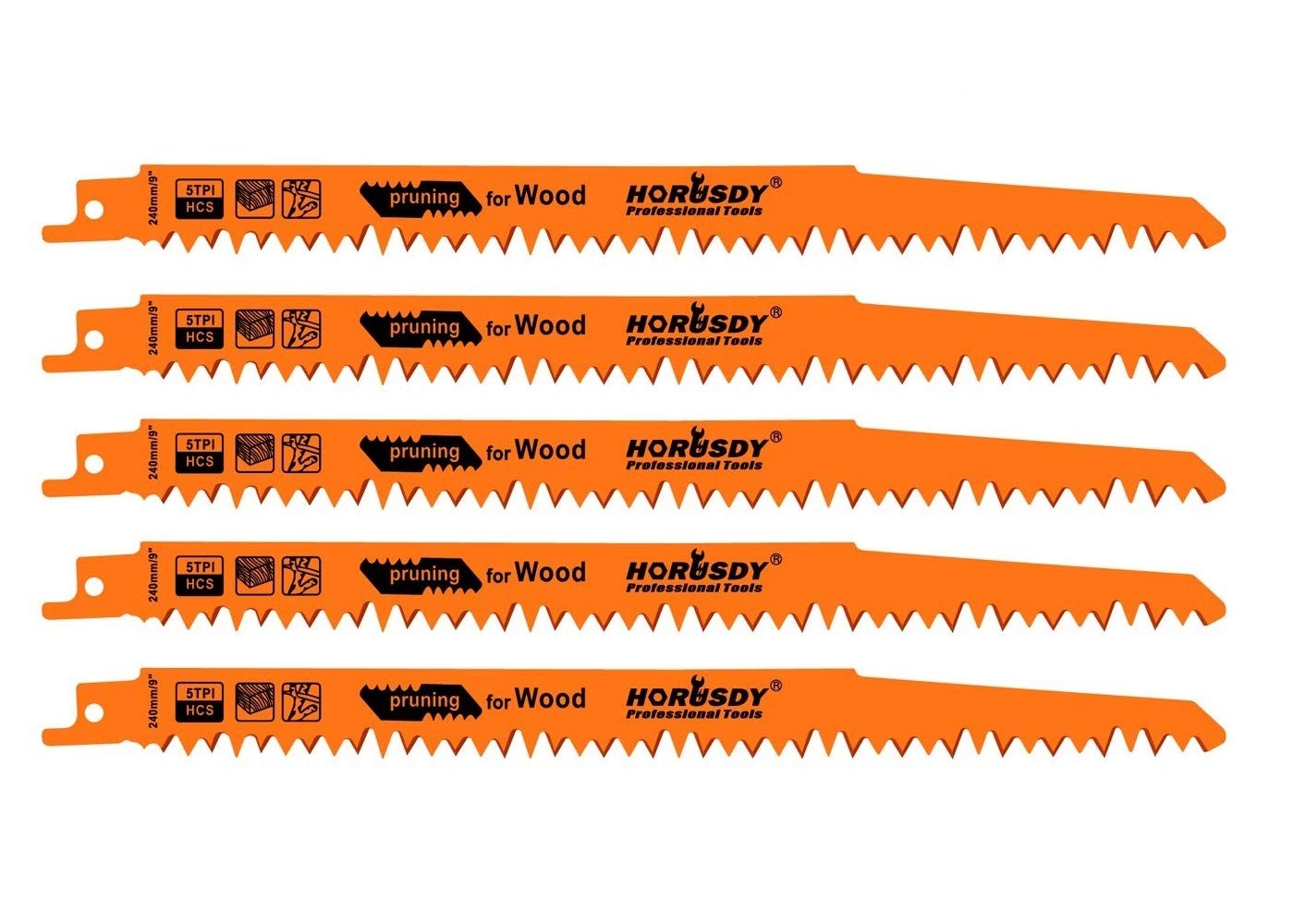 Reciprocating Saw Blades 5pc Set