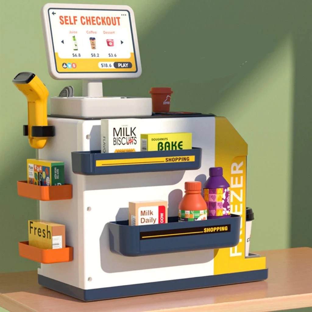 [TMA]Super Supermarket Kids Toys Set Shopping Cashier Scan / Cashier Simulation Toys / Sell Supermarket Shopping / Shopping Games