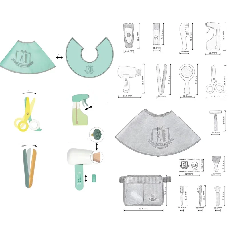 General Make up toys hair dresser pretend toys role play salon children