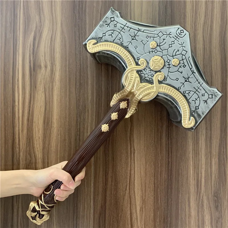God of War 4 Cosplay Thor's Hammer Thunder Stormbreaker Flame Tomahawk Axe Prop Weapon