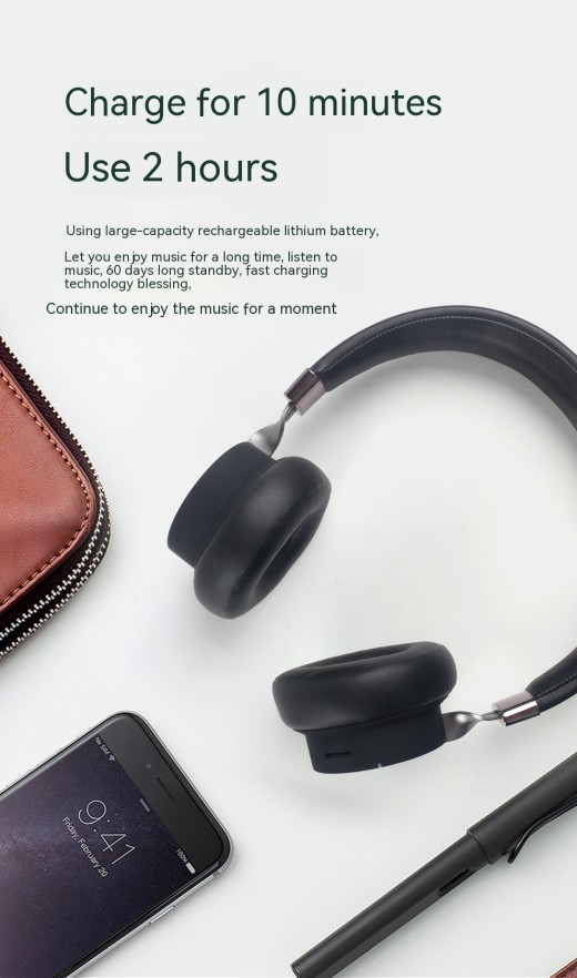 Simple Solid Color Headworn Bluetooth Phone