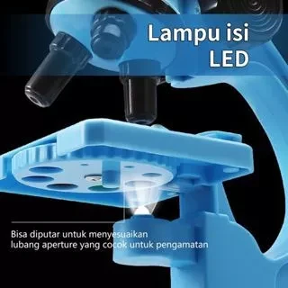 24H1200X Microscope Biology Toys Microscope LED Kit Lab Home School Educational Science Toys for Kids/Educational Toys