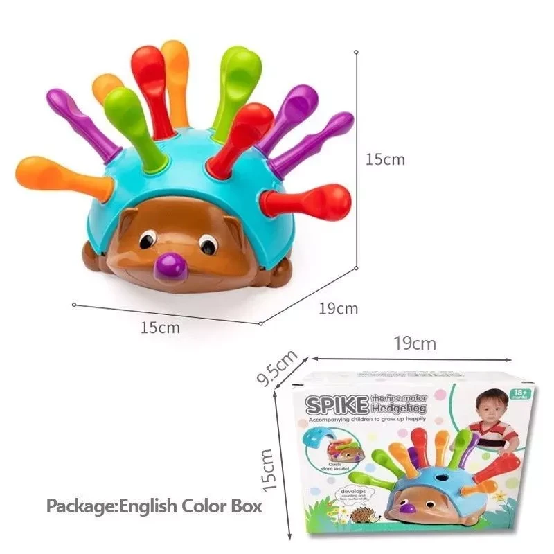 Hedgehog Montessori Toys Baby Concentration Training Fine Motor and Sensory Early Educational Toys Hedgehog Educational