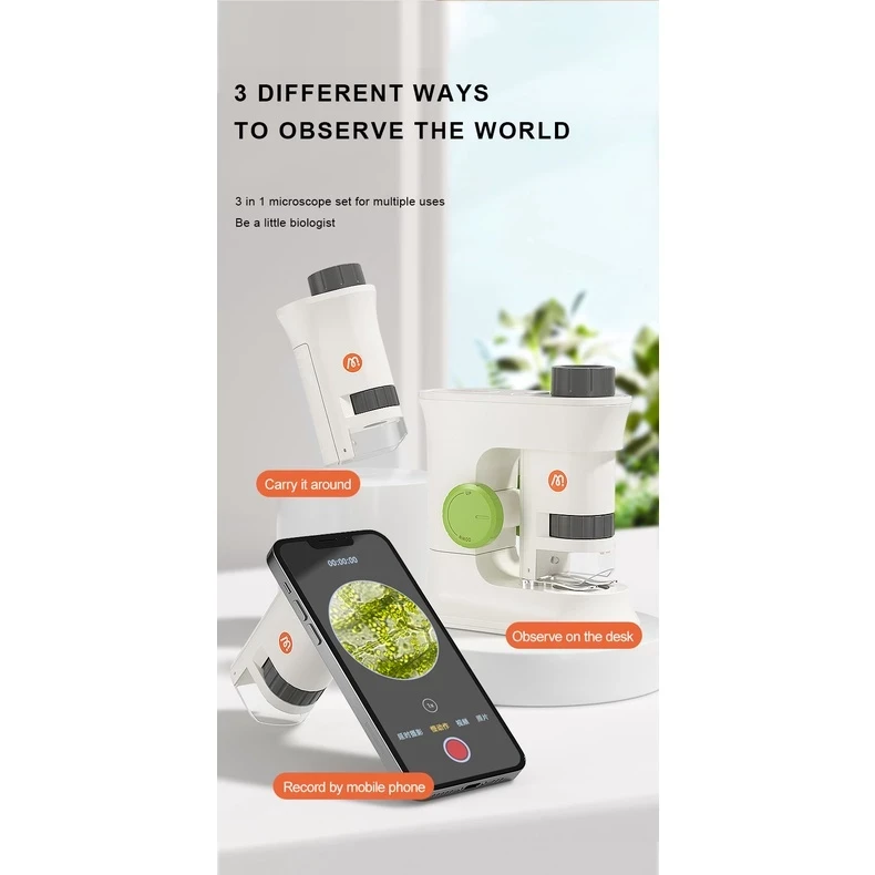 Microscope Science Toys Educational Science Microscope Gifts for Boys Girls