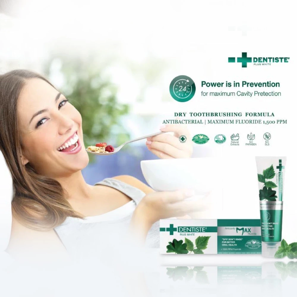 DENTISTE Anticavity Max Fluoride Toothpaste 100g / Premium Toothpaste Fresh Breath