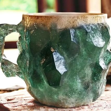 Resin Mineral Crystal Coffee Mug