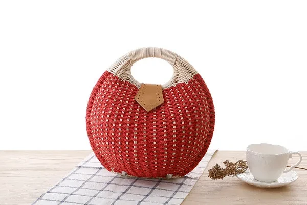 Rattan handbag
