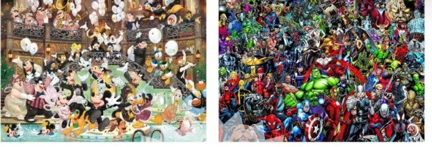 Frozen/Villains/Orchestra/Mickey & Minnie/Disney Gala/Impossible Marvel Puzzle 1000 Pcs