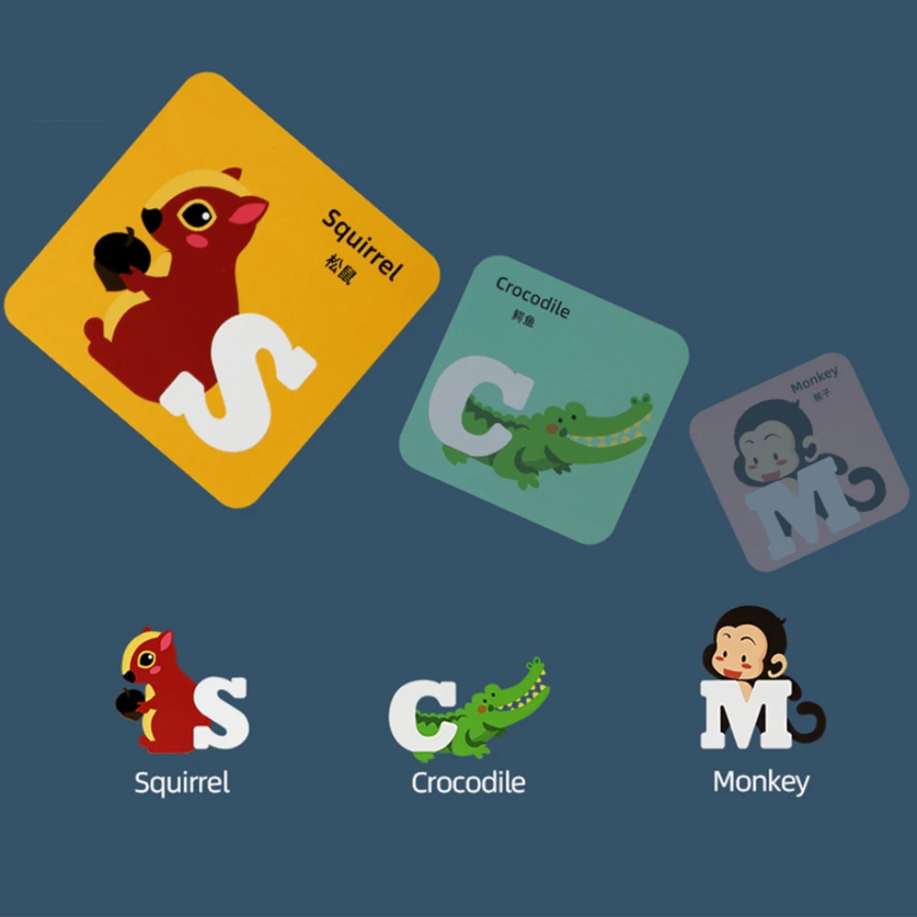 Meibeile 3in1 Alphabet With Handle Storage English Letter Learning Shape Matching Diy Puzzle Set Line Drawing Maze Kids