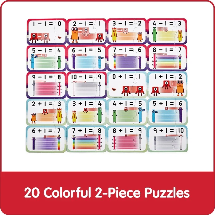 Hand2Mind Numberblocks Adding and Subtracting Puzzle Set