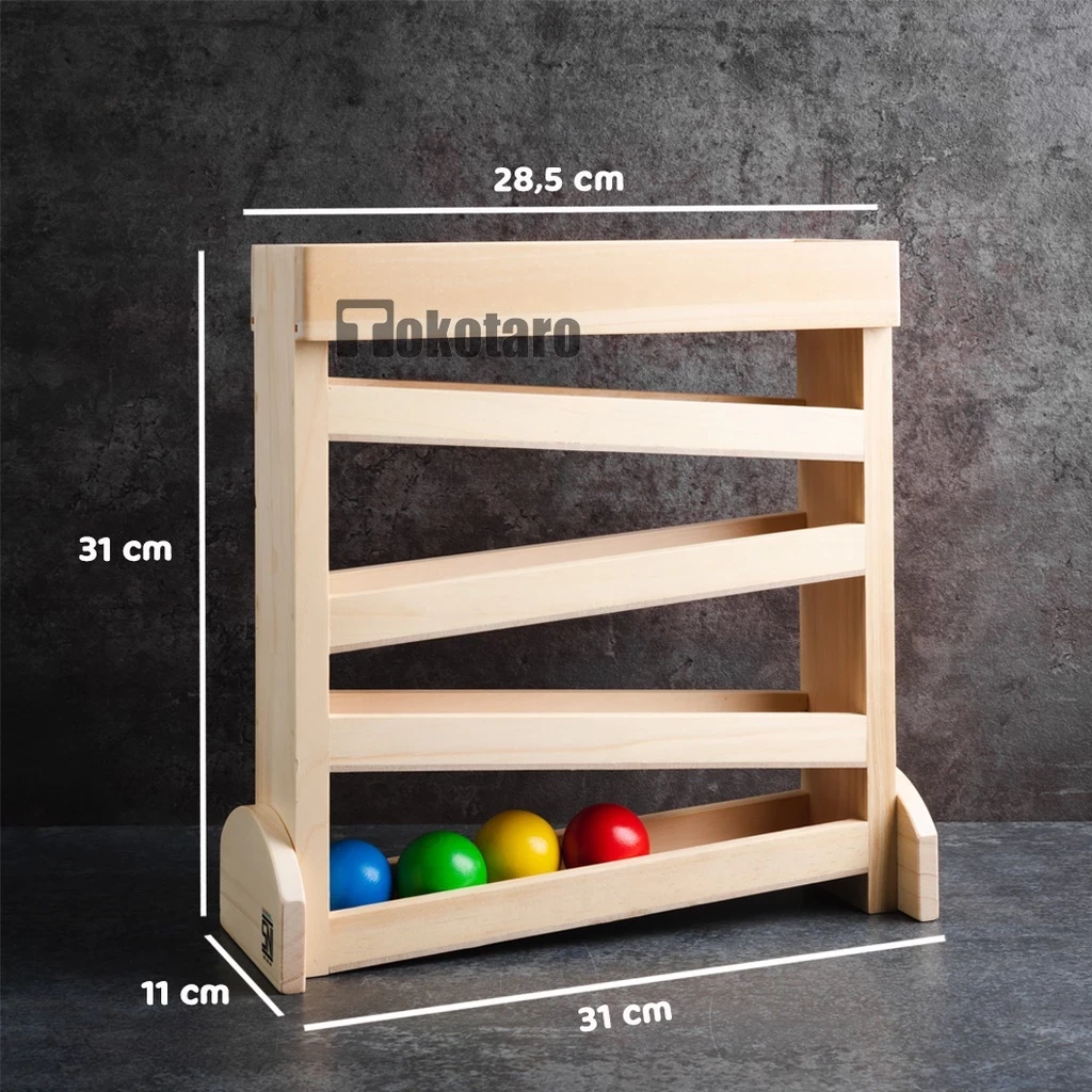 Ball Tracker Montessori Wooden Toys Baby Educational Wooden Toys