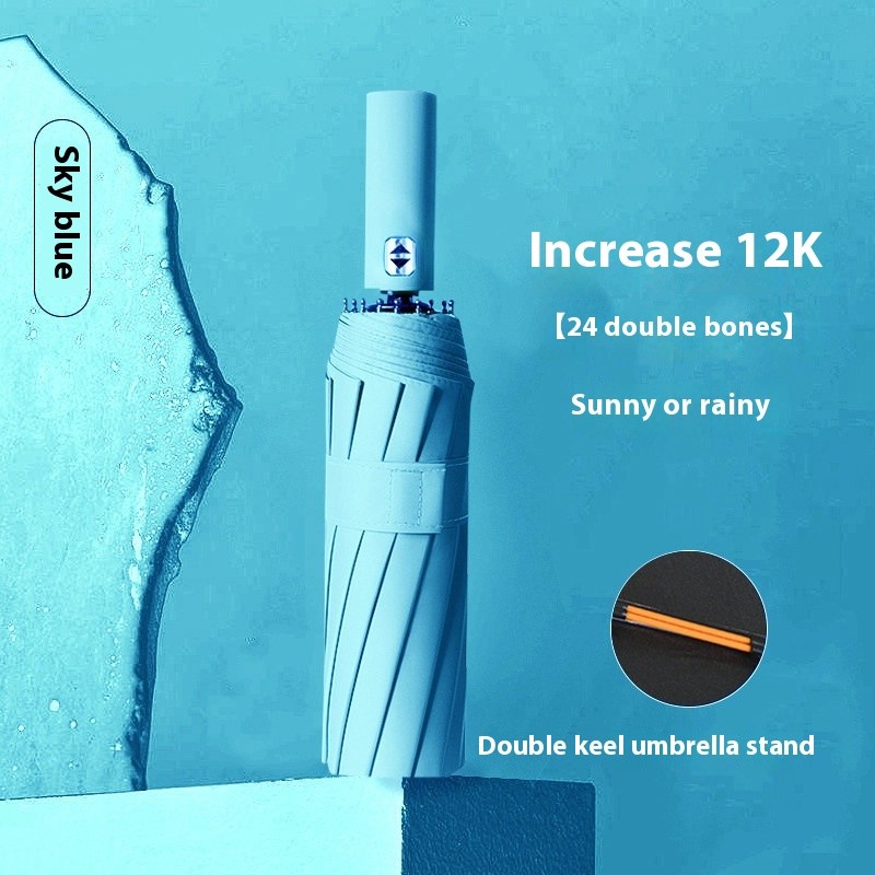 Umbrella Automatic 24-bone Oversized Sun Umbrella