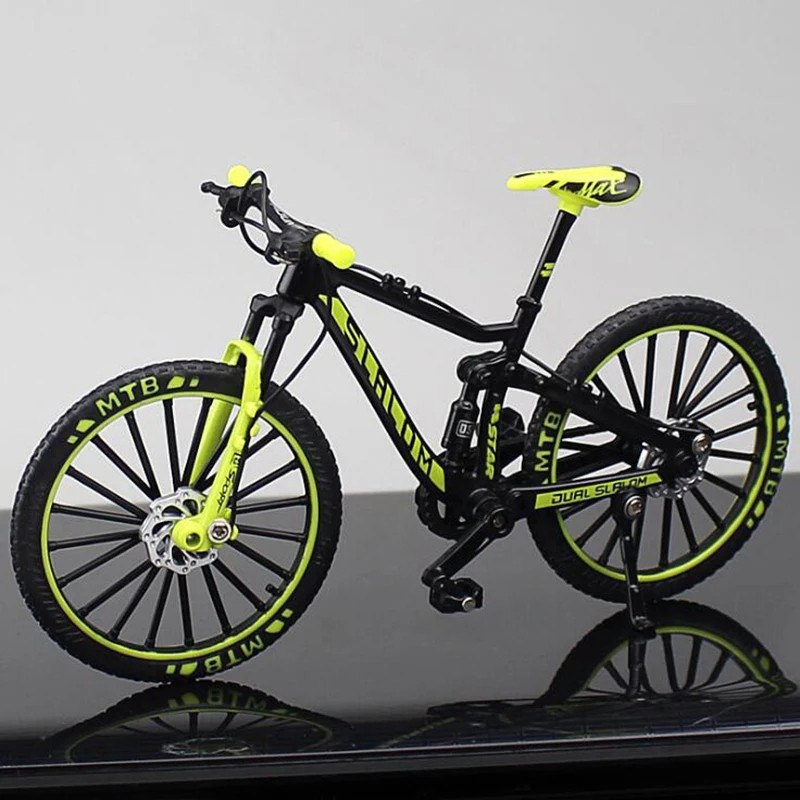 1:10 Mini Alloy Bicycle Model Diecast Metal Finger Racing Mountain Bike