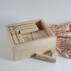 Box of Wooden Blocks  | Handmade