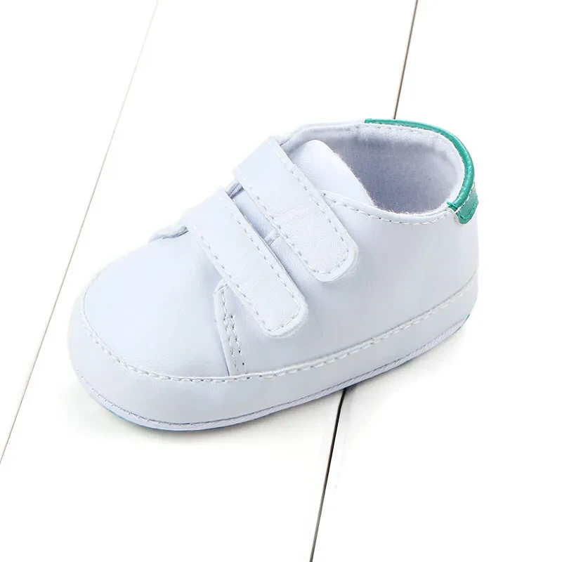 Spring And Autumn New Classic Sneakers Velcro Baby Shoes PU Leather Soft Sole Baby Toddler Shoes