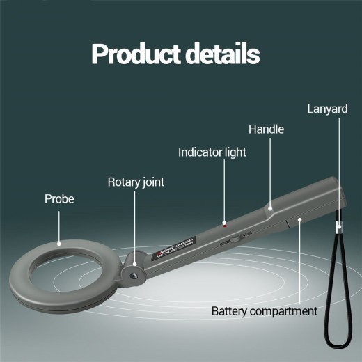 Handheld Metal Detector High Sensitivity Metal Discovery Tool