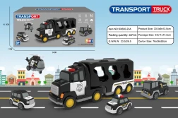 Double Storage Transport Vehicle Inertia Engineering Team Music Toy Car