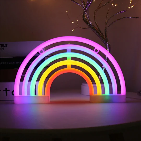 Rainbow LED Neon Decor
