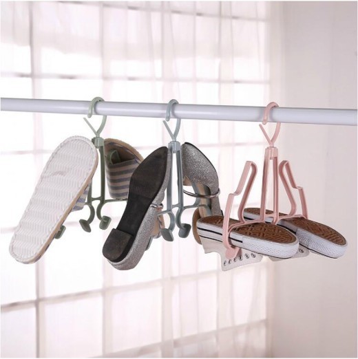 Plastic Balcony Multipurpose Shoe Hanging Rack